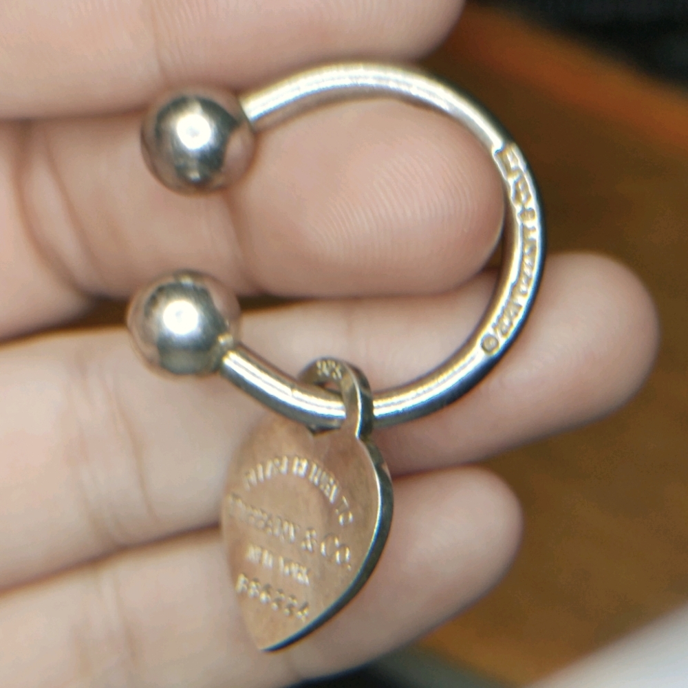 Tiffany Co key chain with heart